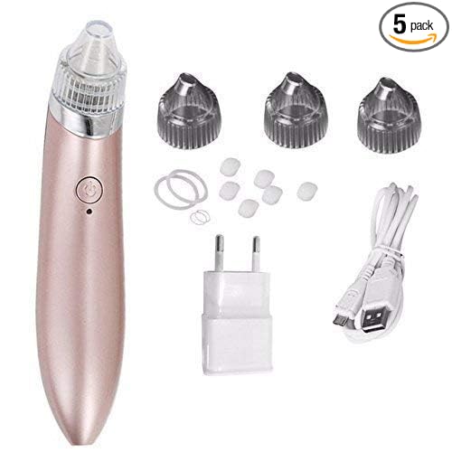 Blackhead remover and pore vacuum cleaner, multicolored BELIONERA® air suction machine with USB charging and electric pimple extractor for skin care and pore minimization on the face, nose, and hands (multicolor).