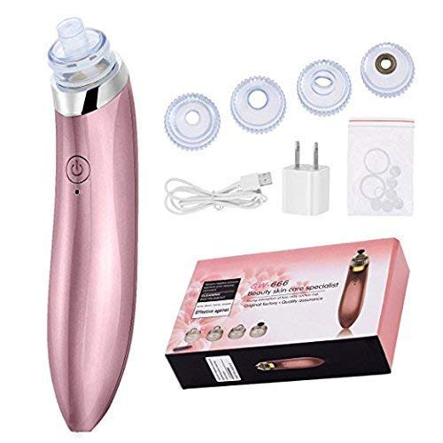 Blackhead remover and pore vacuum cleaner, multicolored BELIONERA® air suction machine with USB charging and electric pimple extractor for skin care and pore minimization on the face, nose, and hands (multicolor).