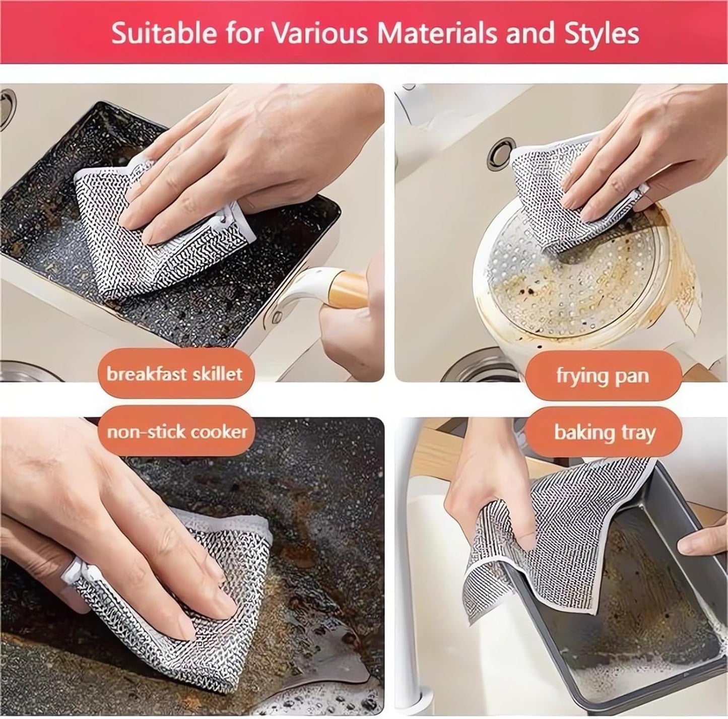 Imported Microfiber Kitchen Cleaning Cloths