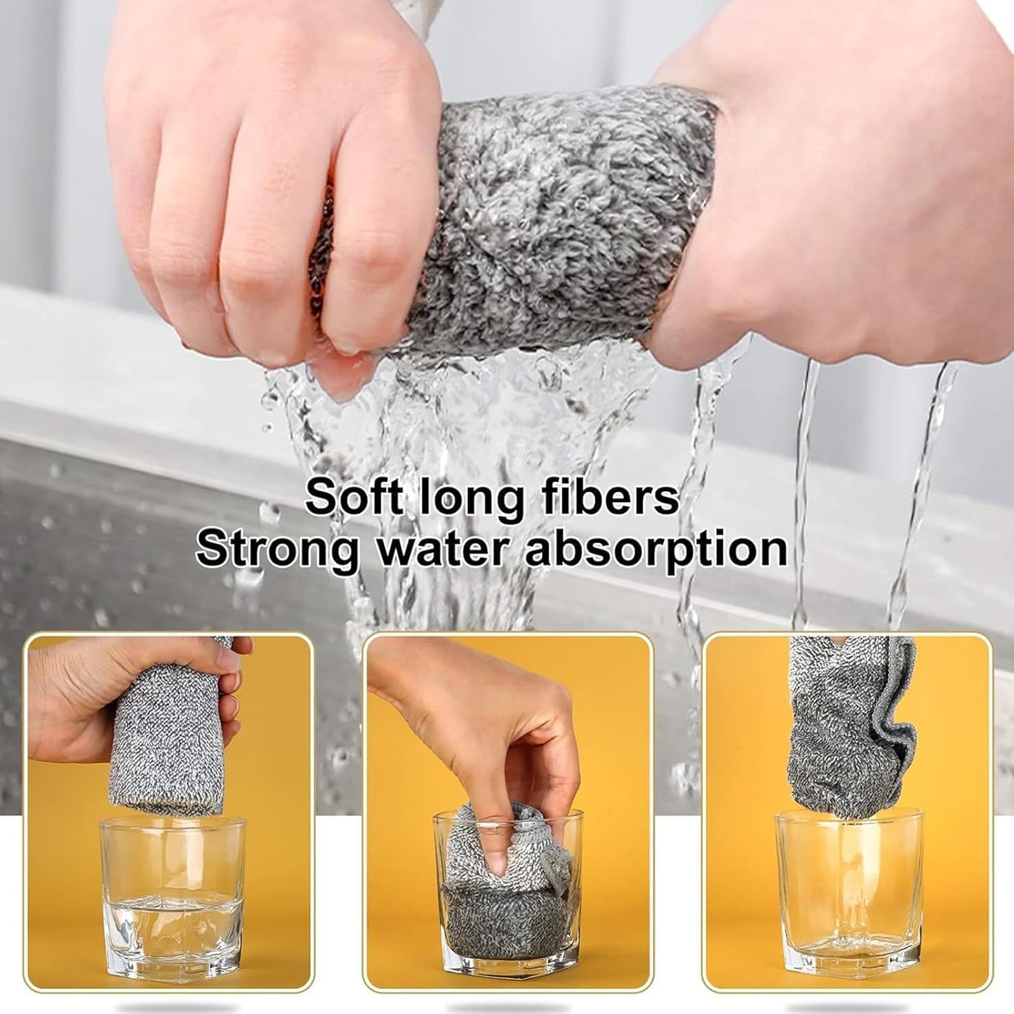 Imported Microfiber Kitchen Cleaning Cloths