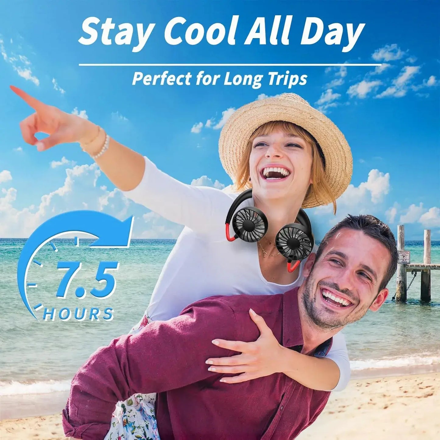 Portable Neck Fan Rechargeable