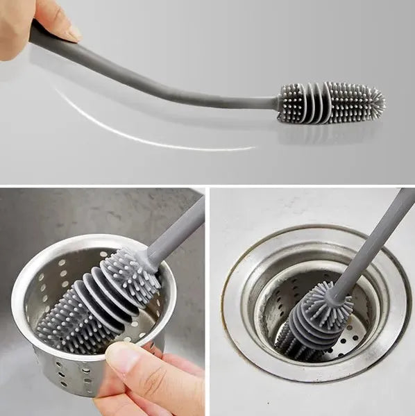 Silicone Long Handle Bottle Cleaning Brush