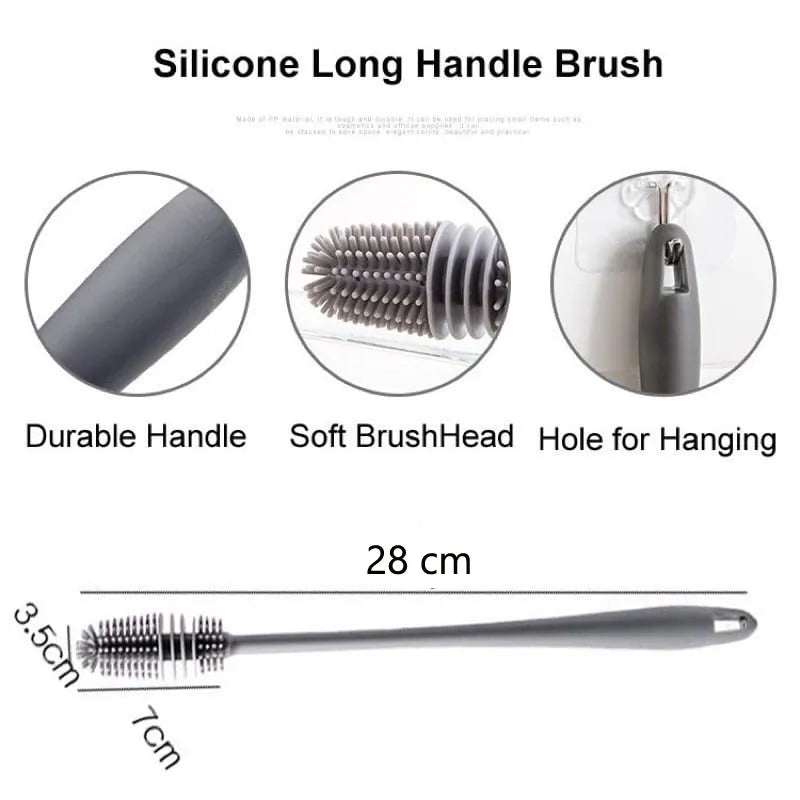 Silicone Long Handle Bottle Cleaning Brush