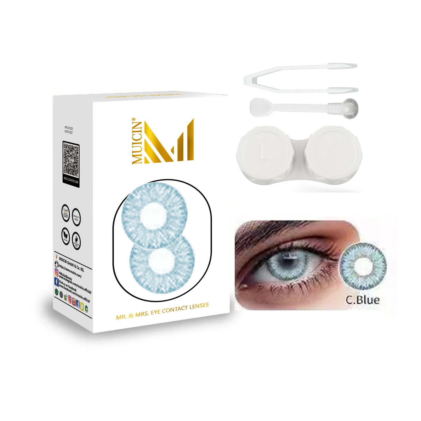 MR & MRS PARTY COLORED CONTACT LENSES