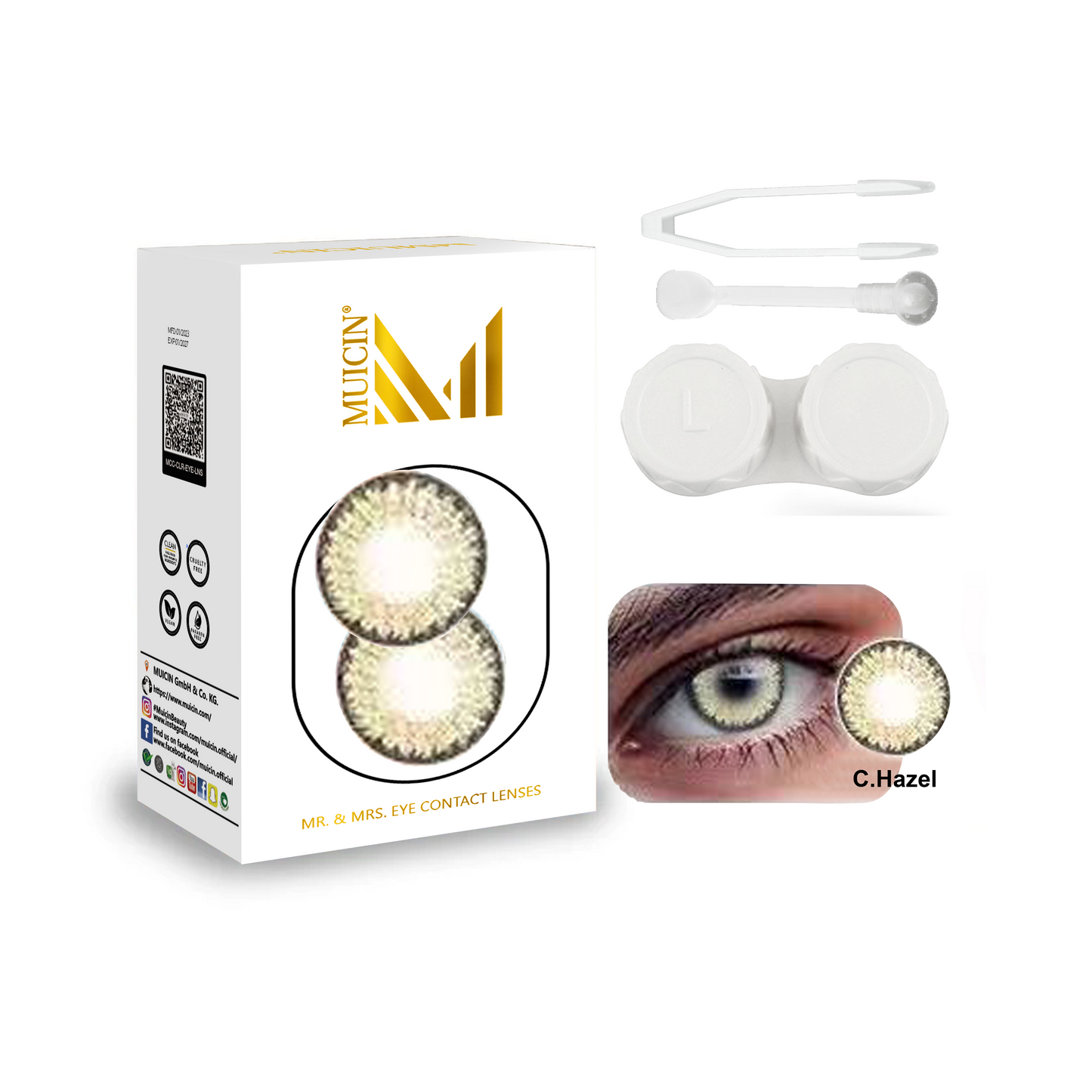 MR & MRS PARTY COLORED CONTACT LENSES