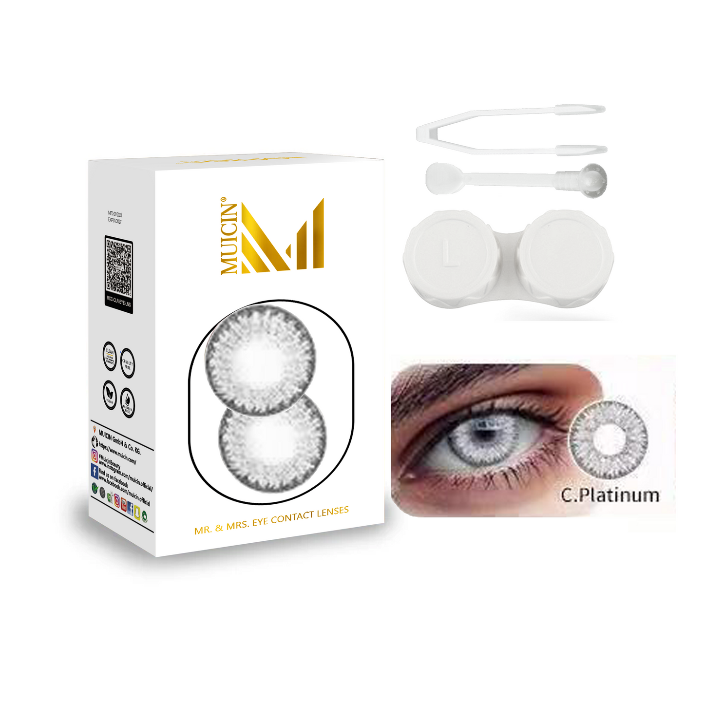 MR & MRS PARTY COLORED CONTACT LENSES