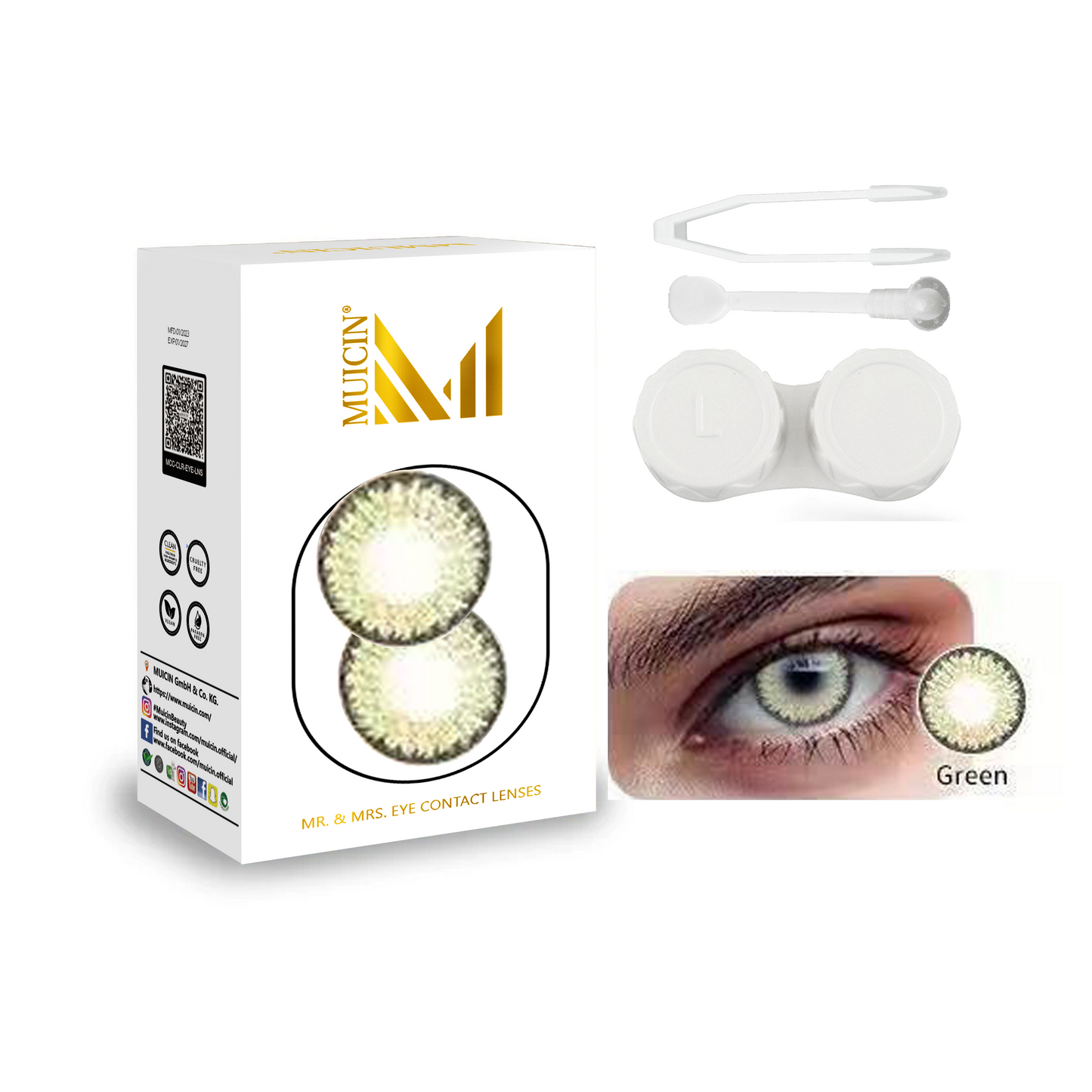 MR & MRS PARTY COLORED CONTACT LENSES