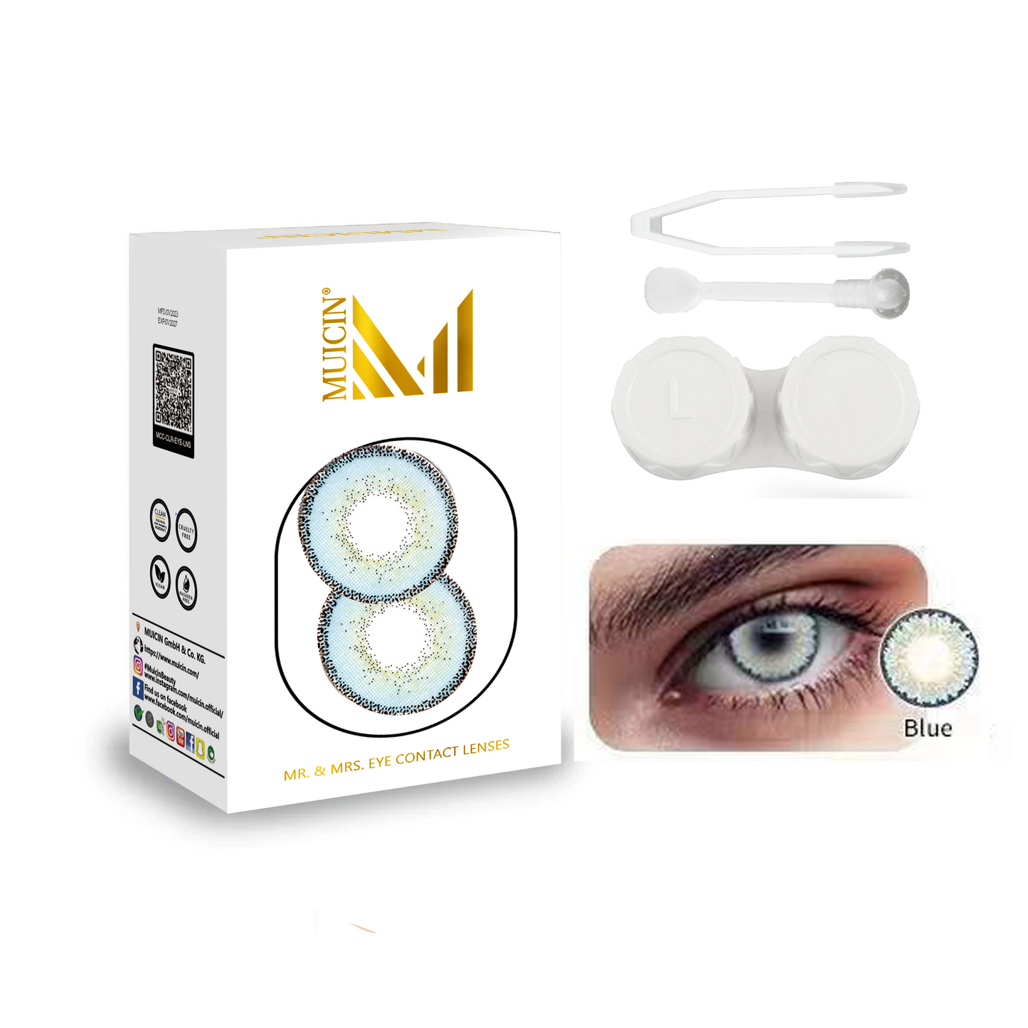 MR & MRS PARTY COLORED CONTACT LENSES