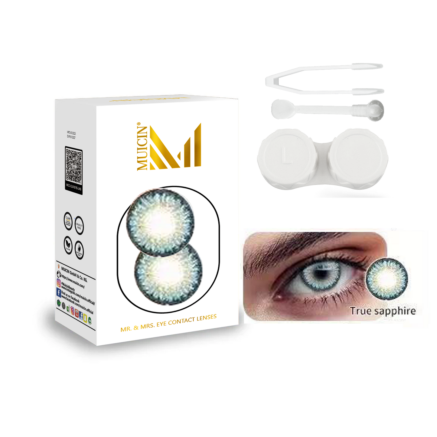 MR & MRS PARTY COLORED CONTACT LENSES