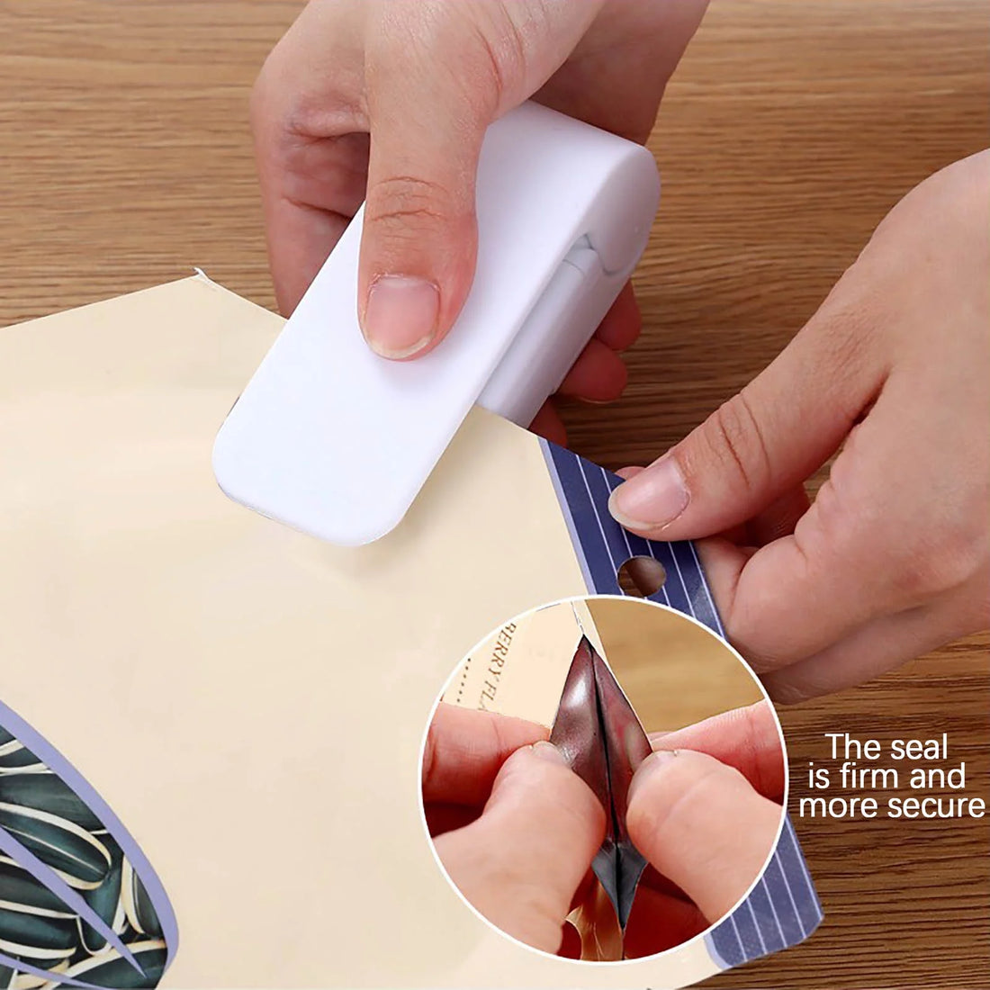 Compact, lightweight, plastic bag clip sealing machine for heat-sealed bags on the go. Food Sealing Snack Sealing Kitchen Appliances at Home