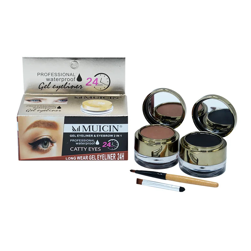 2 IN 1 Catty Eyes Gel Eyeliner - Perfect Wing & Brow Definition