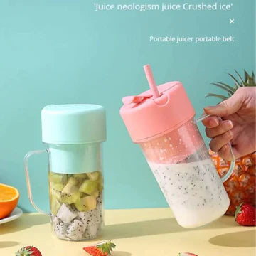 Smoothie Maker: 420ml, USB-powered, Travel-friendly, Compact Mixer Blender with Glass Cup for Fruit, Vegetables, and Shakes