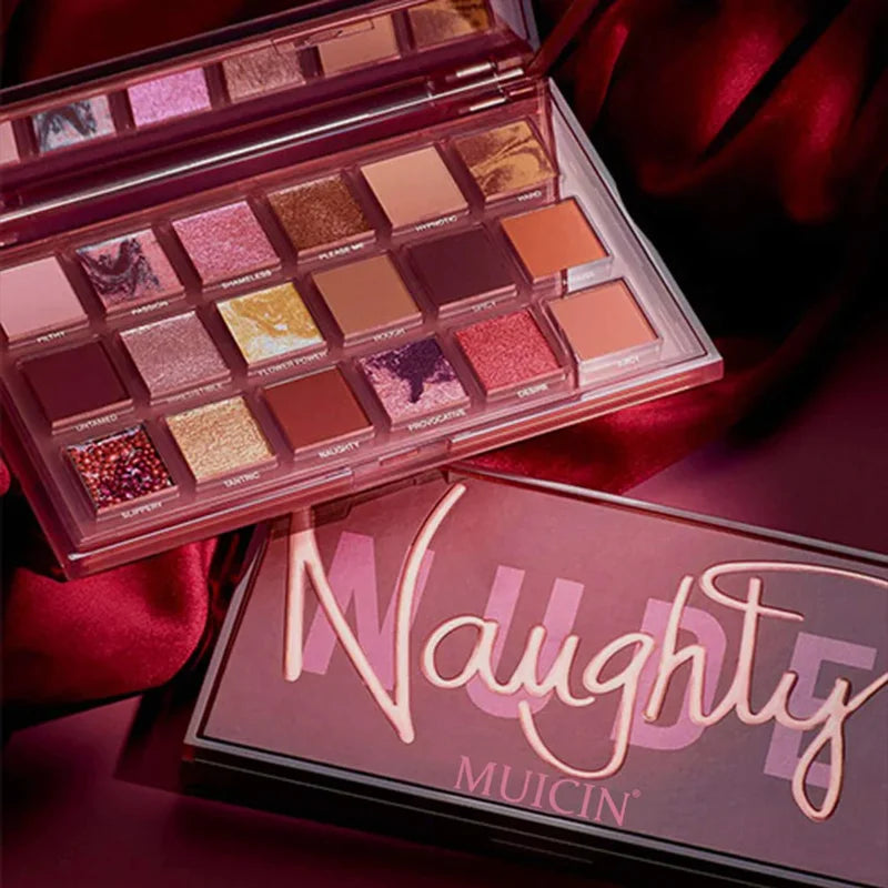 NUDE NAUGHTY EYESHADOW PALETTE - SUBTLE TO BOLD SPECTRUM