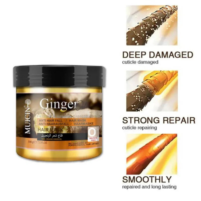 GINGER HAIR MASK - ANTI HAIR FALL - STRENGTHEN & REGENERATE