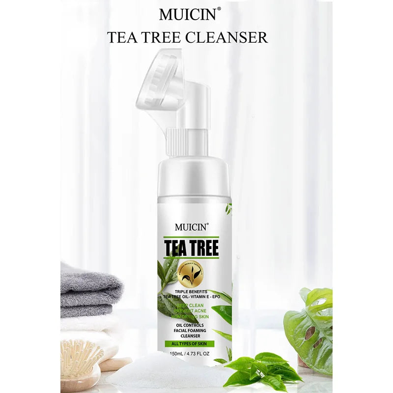 TEA TREE BUBBLE FOAMING FACIAL CLEANSER - PURIFYING FOAM MAGIC