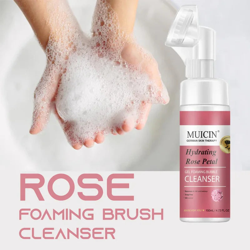 ROSE PETAL GEL FOAMING BUBBLE CLEANSER - FLORAL FRESHNESS BOOST