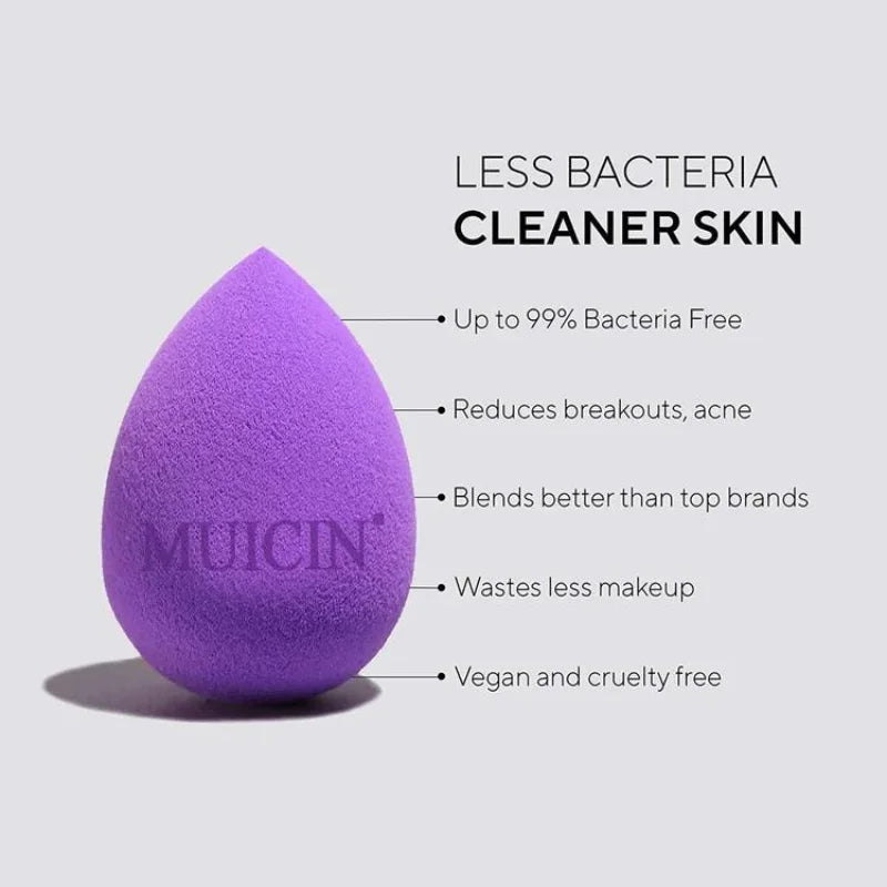 PURPLE MAKEUP BLENDER SPONGE - SOFT, EFFORTLESS BLENDING