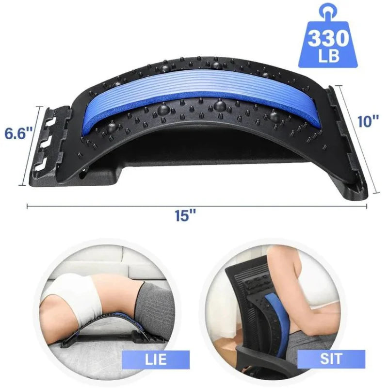 ERGONOMIC BACK STRETCHER MASSAGER - SOOTHE & ALIGN FOR COMFORT