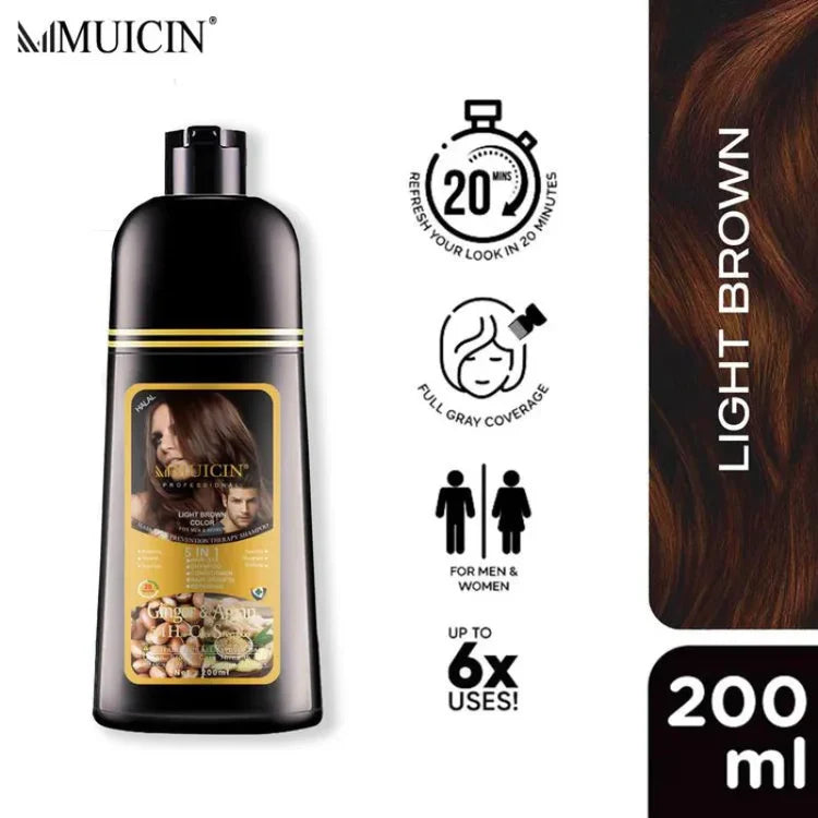 5 IN 1 HAIR COLOR SHAMPOO WITH GINGER & ARGAN OIL - COLOR REFRESH & REPAIR