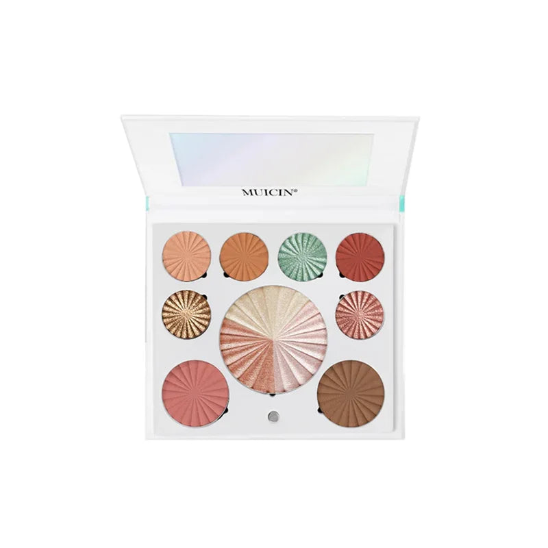 WHITE BLUSHER & EYESHADOW PALETTE - NEUTRAL ELEGANCE