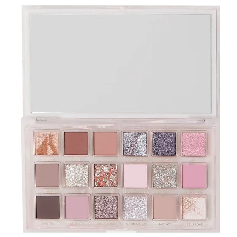 PINK ROSE QUARTZ EYESHADOW PALETTE - GEMSTONE INSPIRED BEAUTY