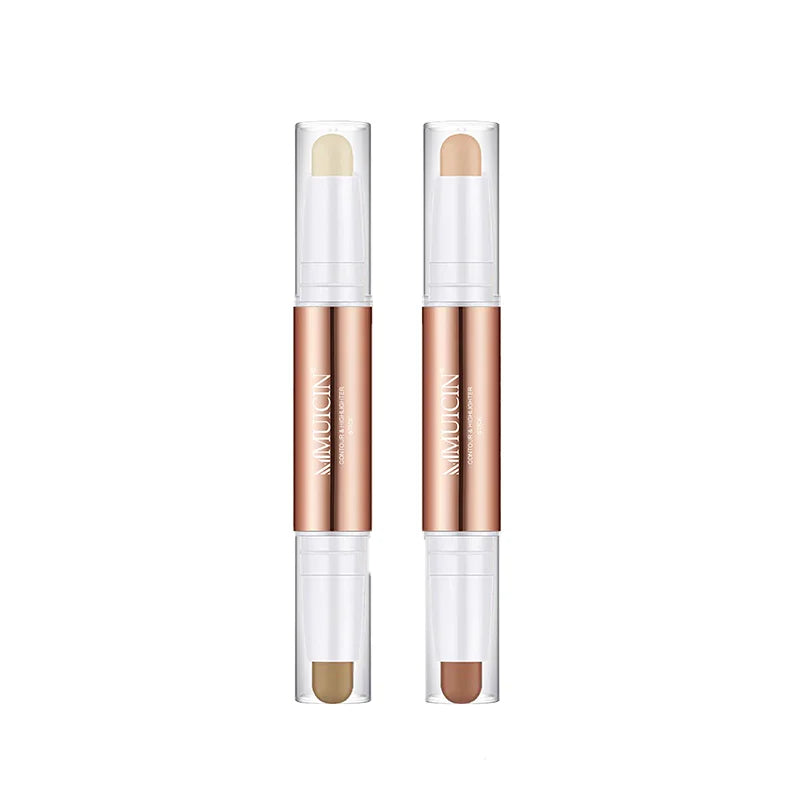 2 IN 1 3D Contour & Highlighter Stick - Dual Glow for Natural Radiance