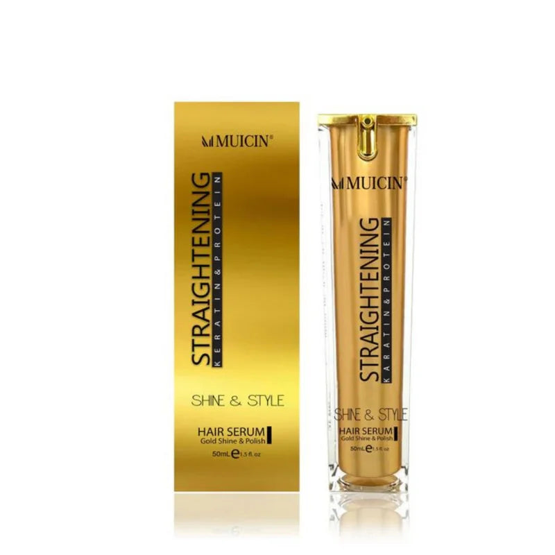 GOLD SHINE & STYLE HAIR STRAIGHTENING SERUM - ELITE GLOSS & HOLD