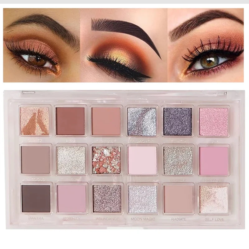 PINK ROSE QUARTZ EYESHADOW PALETTE - GEMSTONE INSPIRED BEAUTY