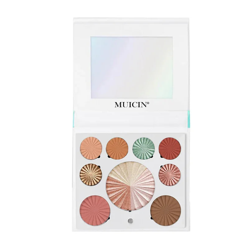 WHITE BLUSHER & EYESHADOW PALETTE - NEUTRAL ELEGANCE