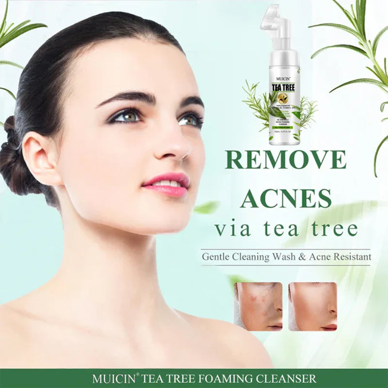 TEA TREE BUBBLE FOAMING FACIAL CLEANSER - PURIFYING FOAM MAGIC