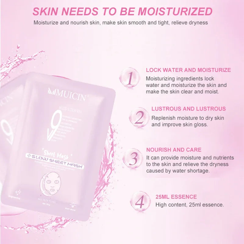 V9+ INTENSIVE HYDRATION SHEET MASK - QUENCH & GLOW