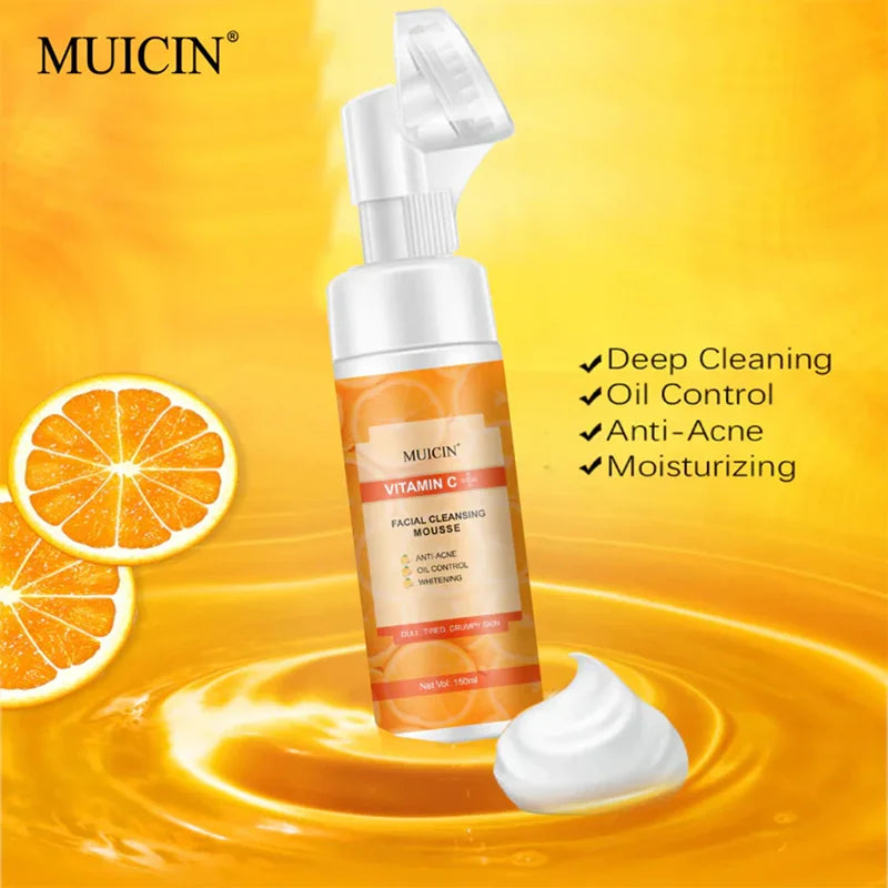 VITAMIN C BUBBLE FOAMING FACIAL CLEANSER - EFFERVESCENT CLEAN GLOW