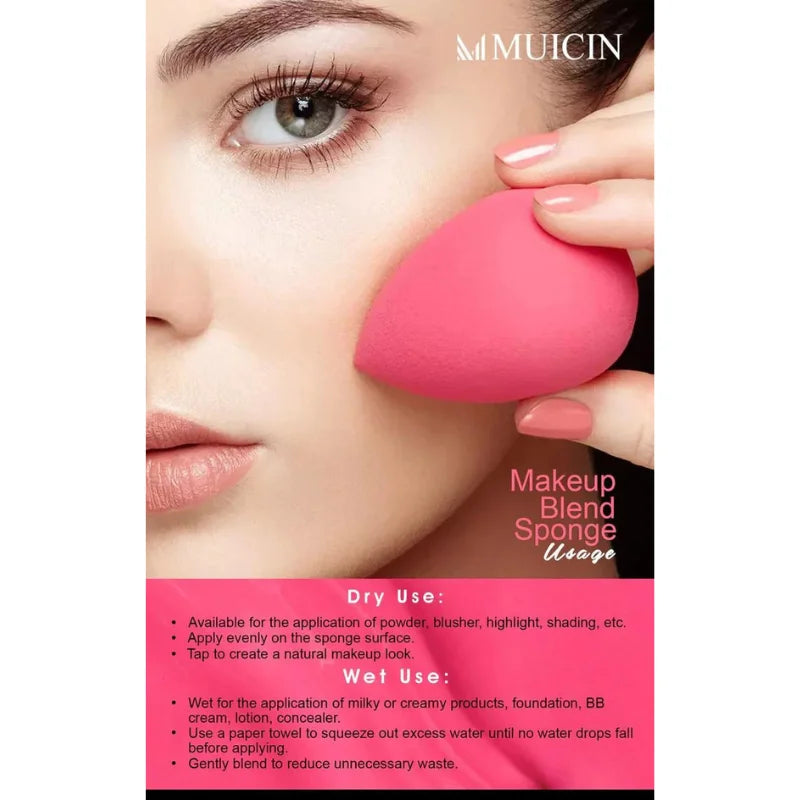 PINK SPONGE MAKEUP BLENDER - SMOOTH, SEAMLESS COVERAGE