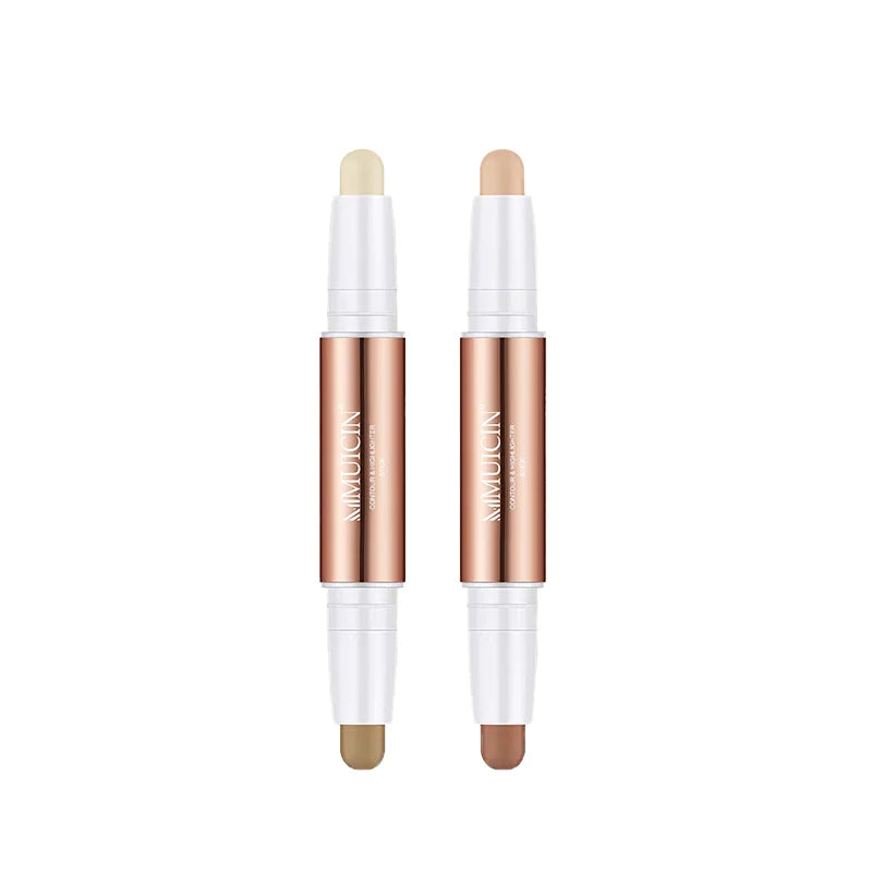 2 IN 1 3D Contour & Highlighter Stick - Dual Glow for Natural Radiance