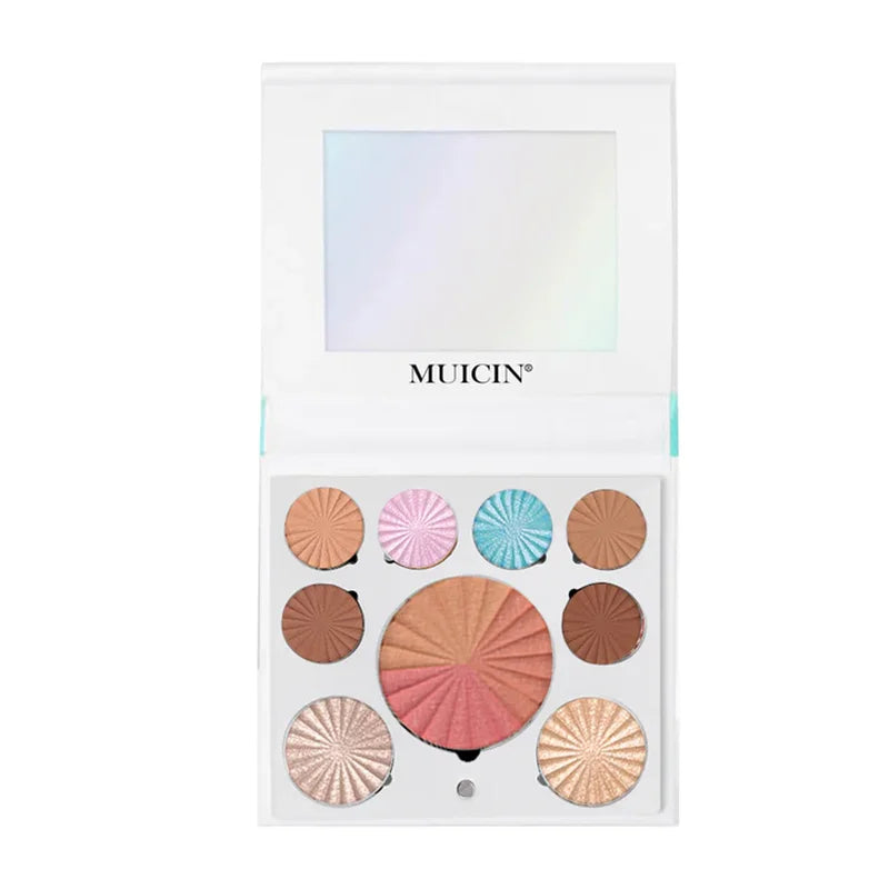 WHITE BLUSHER & EYESHADOW PALETTE - NEUTRAL ELEGANCE