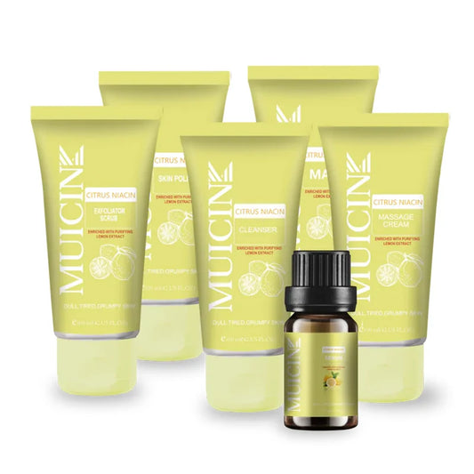 CITRON NIACIN GLOW & BLOW FACIAL KIT - 6 STEPS - RADIANCE & REPAIR