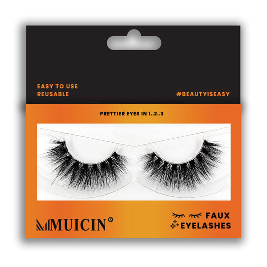 LUXURY FAUX EYELASHES SET - VOLUMINOUS GLAMOUR