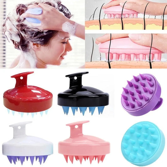 Soft Silicone Shampoo Brush Hair