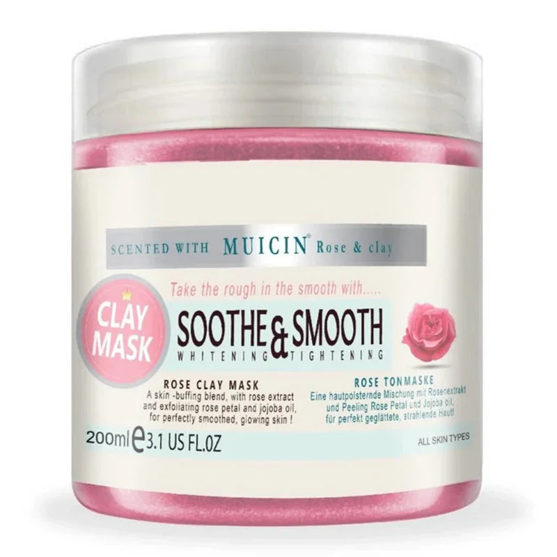 SOOTHING ROSE PINK CLAY MASK - GENTLE DETOX FOR RADIANT SKIN