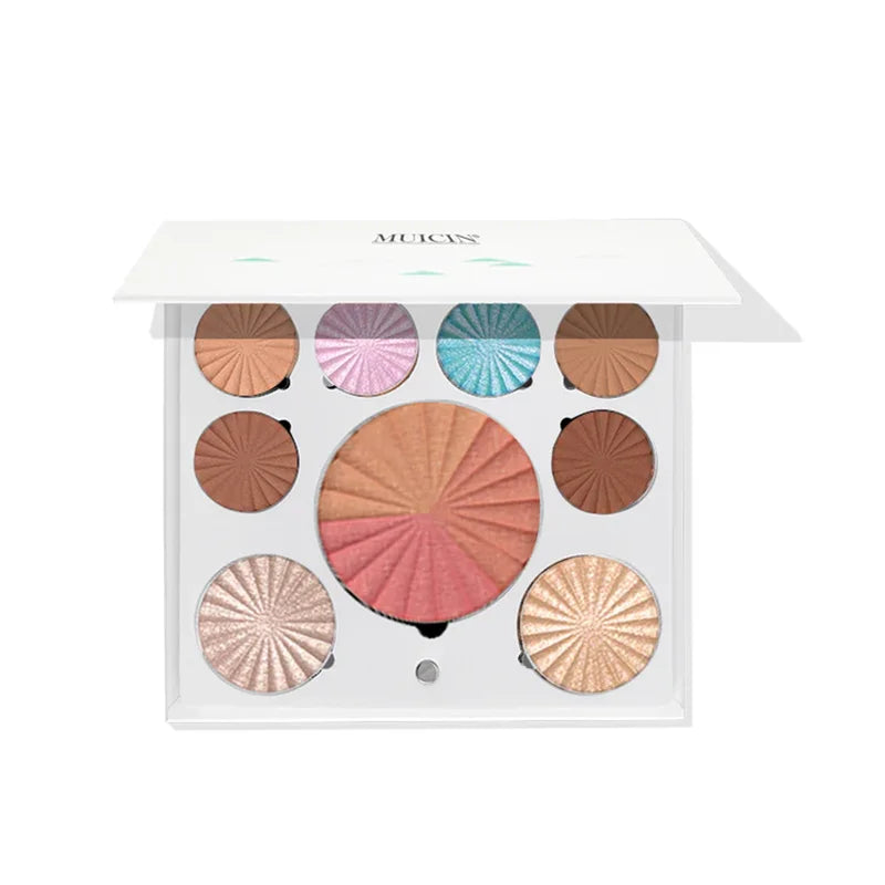 WHITE BLUSHER & EYESHADOW PALETTE - NEUTRAL ELEGANCE