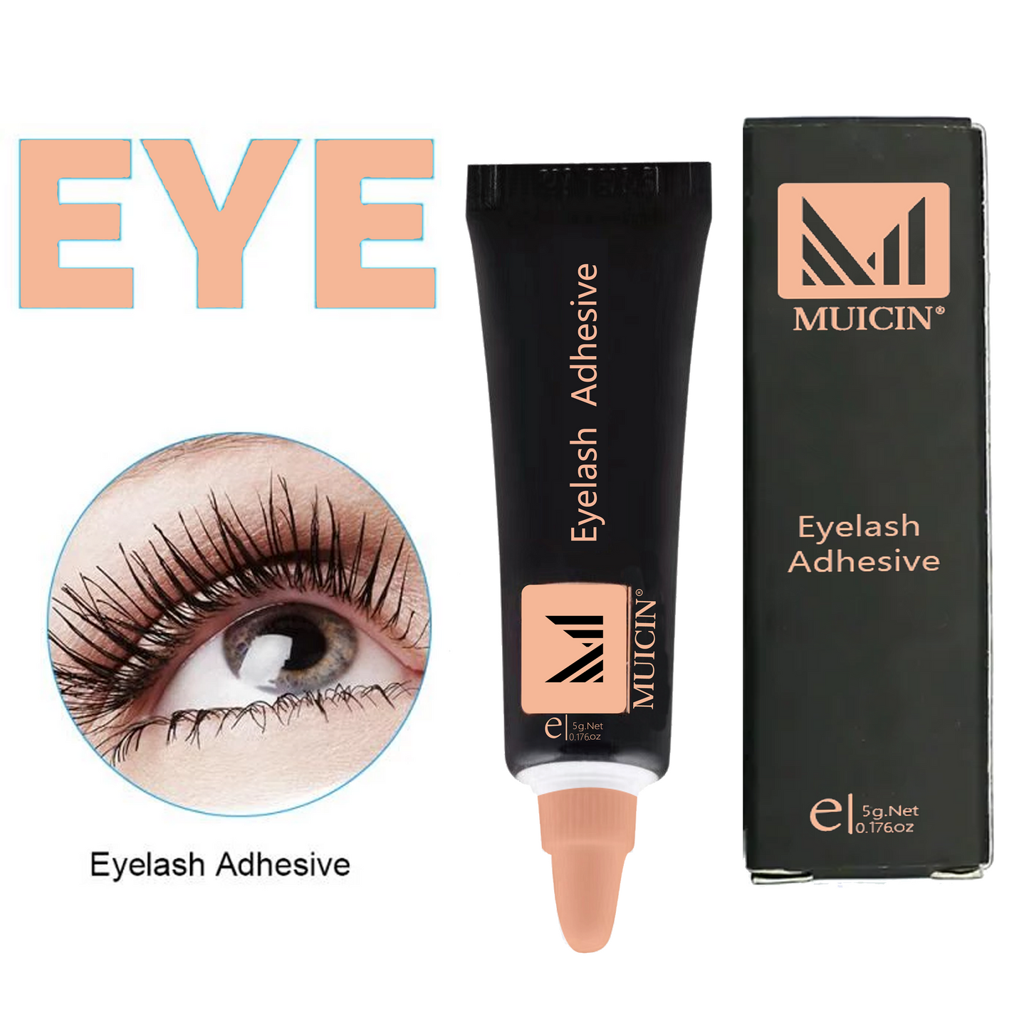 ALL-WEATHER WATERPROOF EYELASH ADHESIVE - SECURE & STRONG HOLD