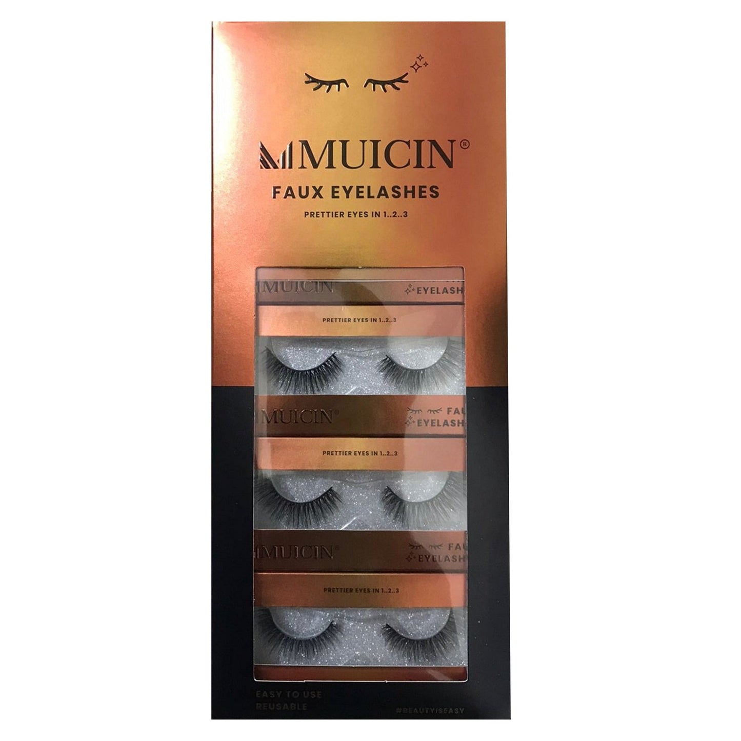 LUXURY FAUX EYELASHES SET - VOLUMINOUS GLAMOUR