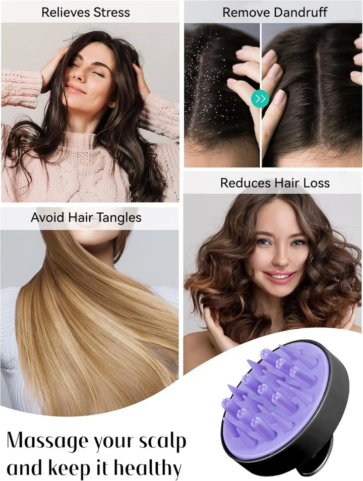 Soft Silicone Shampoo Brush Hair