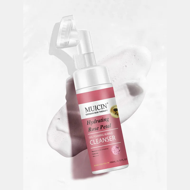 ROSE PETAL GEL FOAMING BUBBLE CLEANSER - FLORAL FRESHNESS BOOST