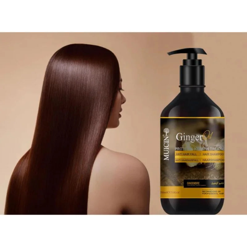 GINGER OIL ANTI-HAIR FALL SHAMPOO - STRENGTHEN & REVITALIZE WITH GINGER ESSENCE