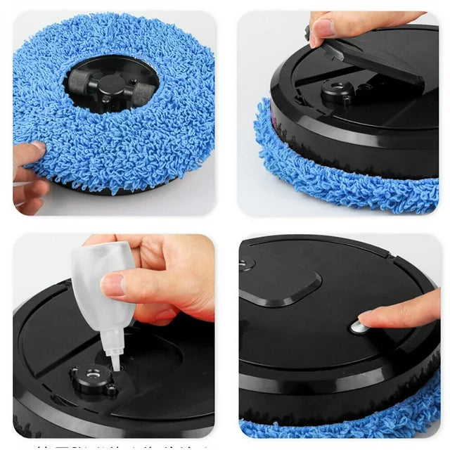 Wuzstar Robotic Vacuum Cleaner: Sweeping Robot Machine for Wet and Dry Smart Mopping, Automatic Sweeping Robot for Home Smart Cleaning with USB Charging