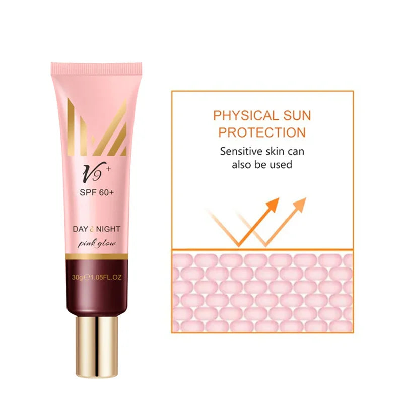 V9 PINK GLOW DAY & NIGHT CC PRIMER CREAM - YOUR PERFECT BASE