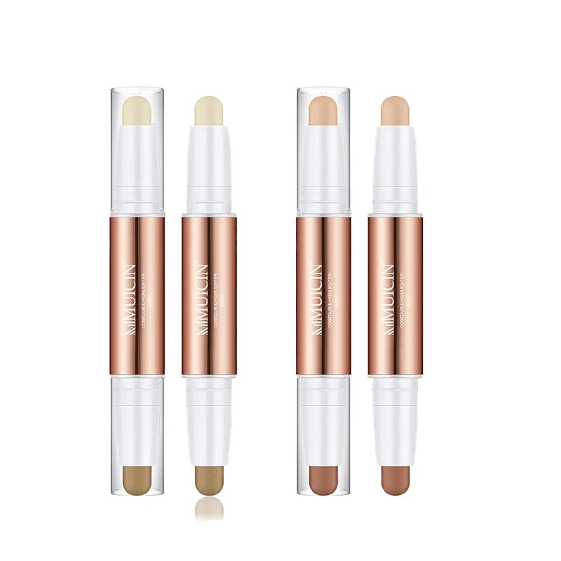 2 IN 1 3D Contour & Highlighter Stick - Dual Glow for Natural Radiance