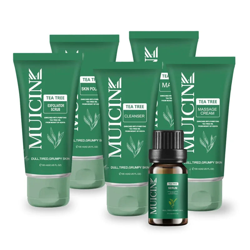 TEA TREE CLEAR & CLEAN FACIAL KIT - 6 STEPS - PURITY & BALANCE