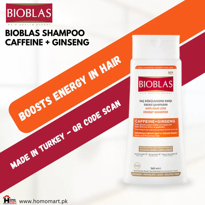 BIOBLAS ANTI-HAIR LOSS ENERGY SHAMPOO 360ML Price in Pakistan